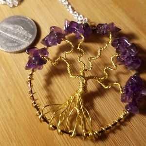 Amethyst gemstone tree